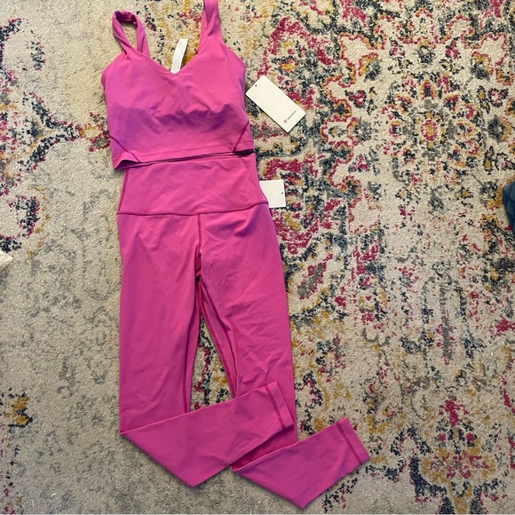 NWT Lululemon Align High Rise Leggings 28” - Pow Pink Tone Size 6 - Picture 12 of 12